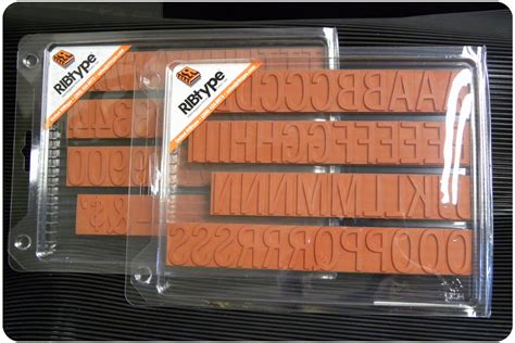 Tb19 Ribtype Rubber Stamp Set 1 Inch Letters And Numbers