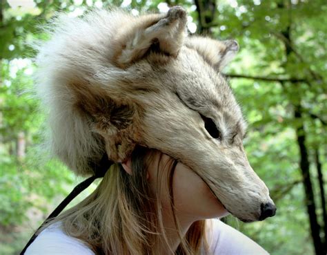 White Wolf Skin Mask By Naturepunk On Deviantart