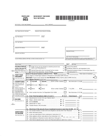 Blank Tax Forms Printable