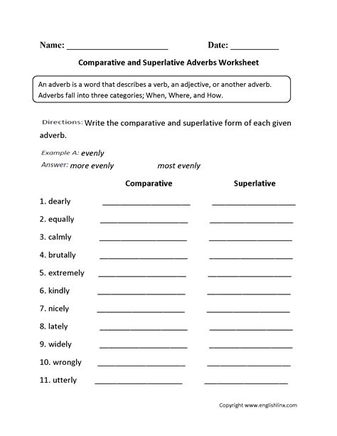 Adjectives are words that describe or modify other words, making your writing and speaking much more specific, and a whole lot more interesting. 10 Best Images of Adverbs Of Frequency ESL Worksheets ...