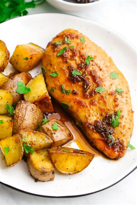 Sheet Pan Honey Garlic Chicken And Potatoes Easy Peasy Meals