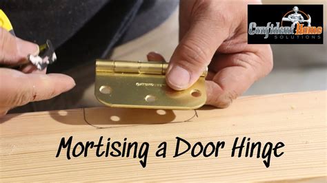 Diy Mortising A Hinge Into Door Jambdoor Without A Jig Youtube