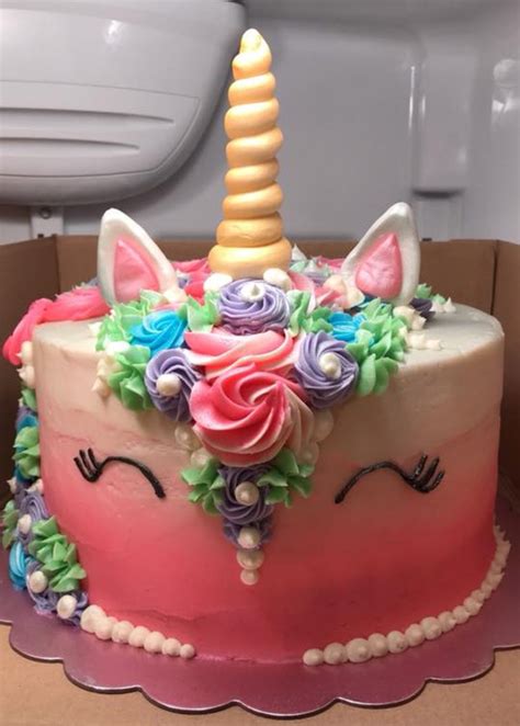 Unicorn Cake Unicorn Cake Unicorn Birthday Birthday Cake Buttercream