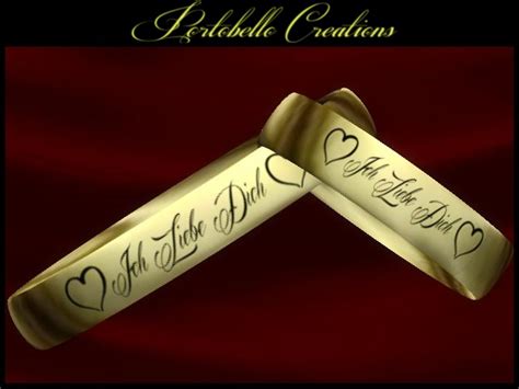 Egal was ist, hörst du mich? Second Life Marketplace - 2 gold wedding rings "Ich liebe dich"