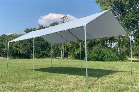 20x10 Car Shelter Light Grey Affordable Party Tent Canopy Carport