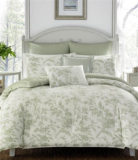 Laura Ashley Natalie Floral Toile 6-Piece Comforter Set | Dillard's
