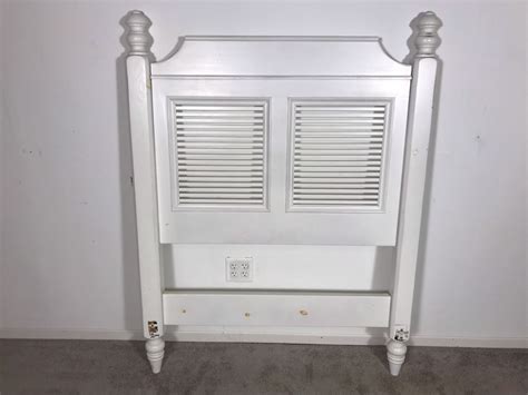 Not only is a bed frame a good place for your mattress to call home, but it's also a great piece to add to your bedroom and. White Wooden Headboard (Without Metal Bed Frame) 44W X 57H ...