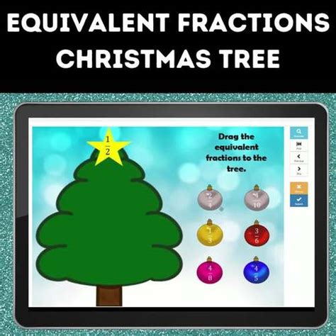Equivalent Fraction Christmas Tree Boom Cards By Hands On Learning Llc