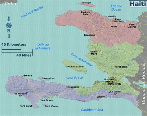 Haiti Karte Landkarte