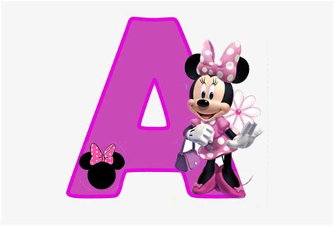 Minnie Mouse Disney Alphabet Letters