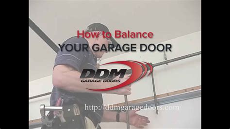 How To Balance Your Garage Door Youtube
