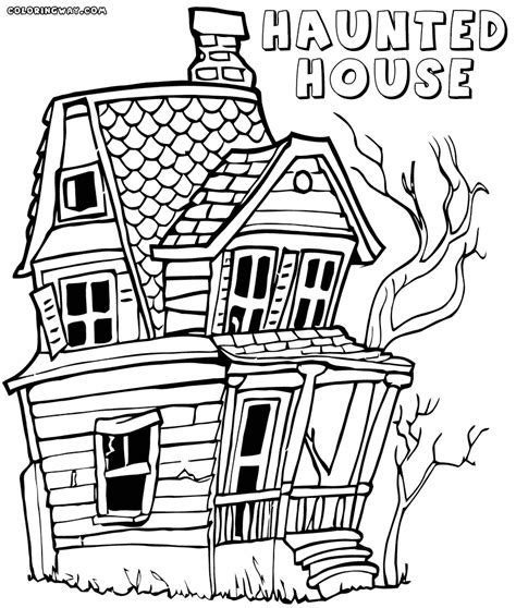 Haunted House coloring pages | Coloring pages to download and print