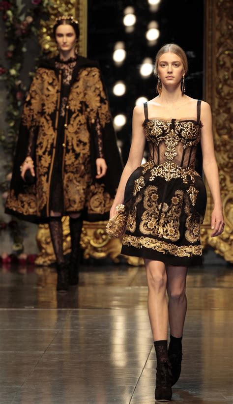 2012 Milan Fashion Week Dolce And Gabbanas Baroque Romanticism