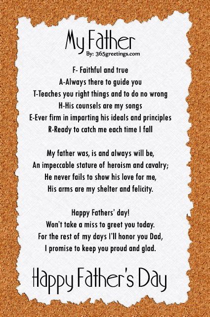 Fathers Day Poems Happy Father Day Quotes Fathers