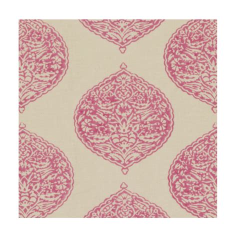 Pink Isabelle Blockprint Fabric | Block printing fabric, Fabric wallpaper, Fabric
