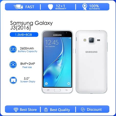 Samsung Galaxy J3 2016 J320f Refurbished Original Cell Phone J320g
