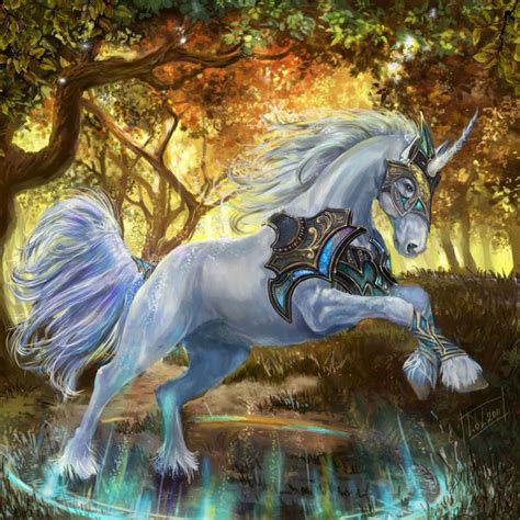 Unicorn By Konsuello On Deviantart Mythical Creatures Art Fantasy