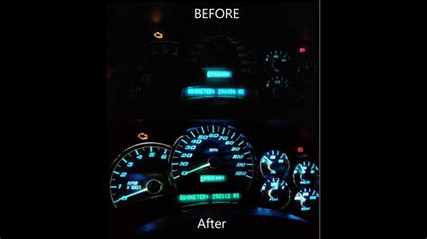 How To Replace Led Bulbs In 2003 2007 Gm Full Size Gauge Cluster