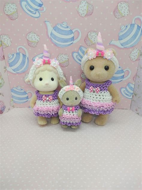 Unicorn Sylvanian Families Daughter Dress Calico Critters Etsy