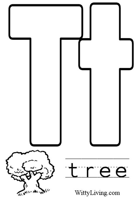 Fiorcetsomarng Letter T Coloring Pages