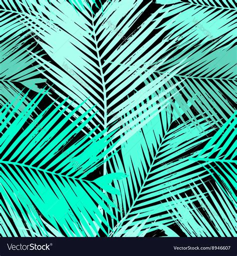 Cut the leaf shape out of the brown paper. Palm tree leaves seamless pattern Royalty Free Vector Image