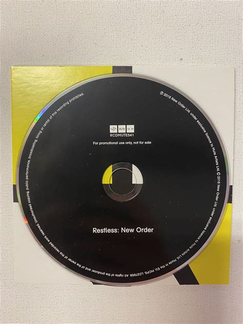 New Order Restless Cd 2015 Promotional Item Ebay