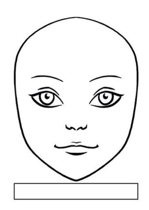 Templates Doll Face Paint Face Template Face Stencils