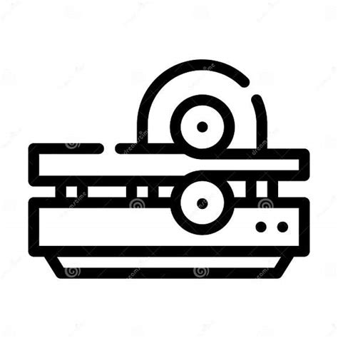 Metal Rolling Line Icon Vector Isolated Illustration Stock Vector