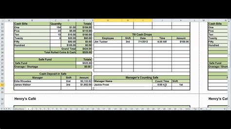Cash Drawer Count Sheet Excel Best Photos Of Daily Cash Sheet