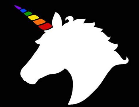 Unicorn Horn Silhouette At Getdrawings Free Download