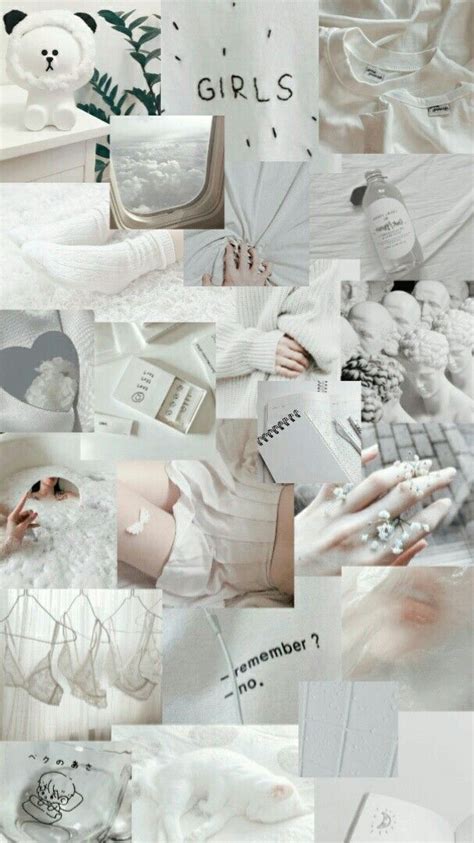 white aesthetic | ♡ | Ruang seni, Kertas dinding, Ide dekorasi
