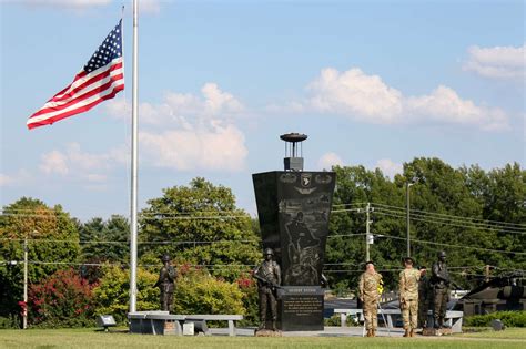 Two Soldiers Salute The Flag At The 911 Remembrance Nara And Dvids