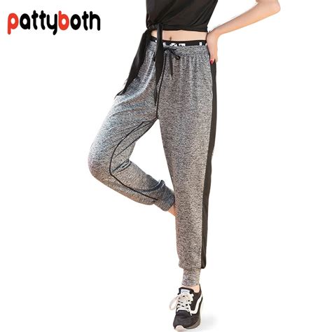 Patty Both Stretched Stripe Breathable Yoga Pants Loose Quick Dry