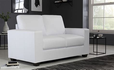 Mission White Leather 2 Seater Sofa Furniture And Choice