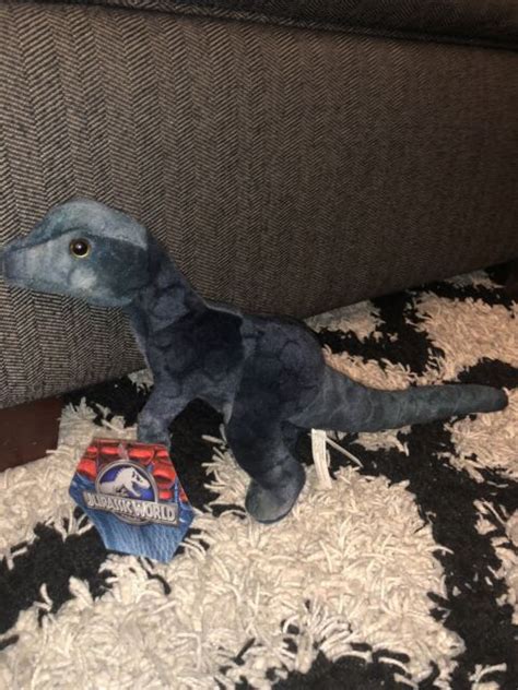 13” Blue Jurassic World Plush Dinosaur Dino Universal Movie Figure Toy