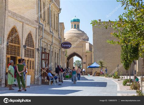 Blick auf Buchara (Buxoro), Usbekistan — Redaktionelles Stockfoto ...