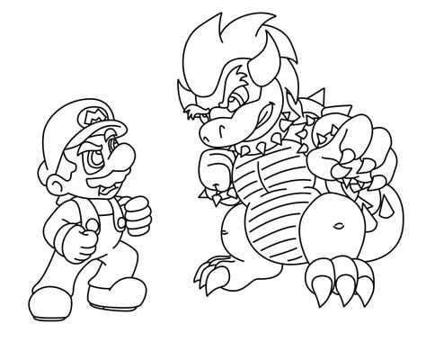 Bowser Ausmalbild Malvorlagen