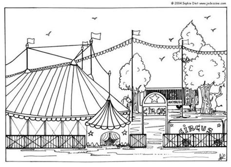 Circus Complex Show Coloring Pages Circus Coloring