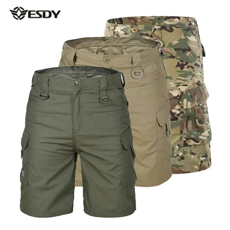 summer hiking shorts men quick dry large multi pocket loose outdoor climbing training tactical