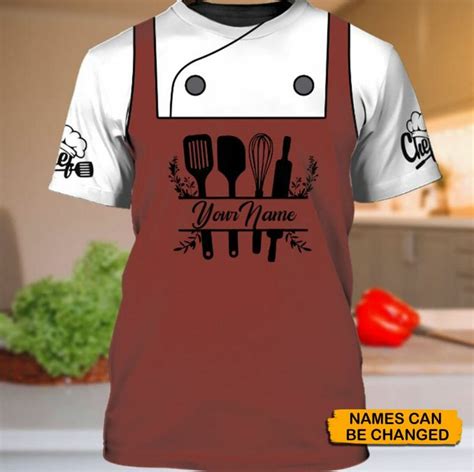 Chef Personalized Name 3d Tshirt V10 Kalliegear