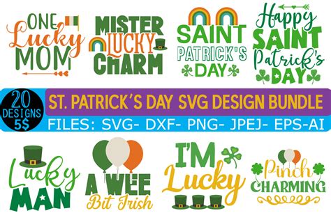 St Patricks Day Svg Bundle Vol 2 Bundle · Creative Fabrica