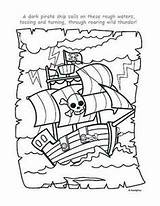 Pirate Coloring Piraten Schatkaart Kleurplaat Piratenboot Ship Crew Printable Crafts Printables Preschool Kleurplaten Ships Pirates Template Gratis Met Cut Theme sketch template