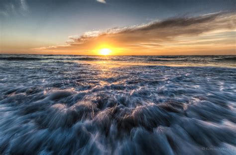 Waves Of The Sunset Photograph By Ronald Kotinsky Pixels