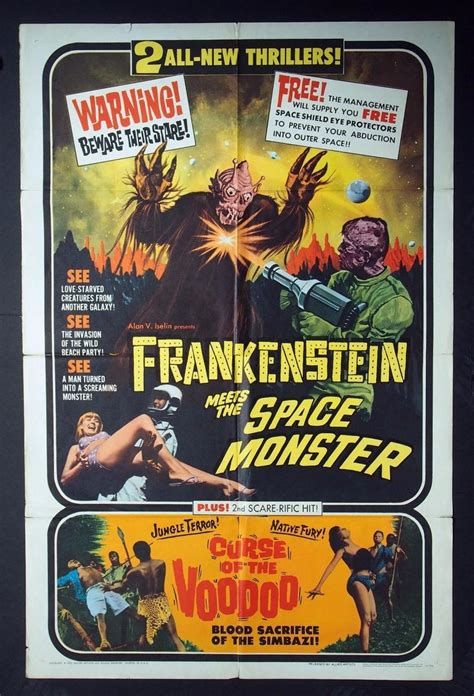 Original Poster Frankenstein Meets The Space Monster 1965 1877000154