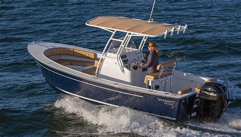 These fishing boats offer cabins outfitted to make overnighting and weekend trips a real possibility. Century Coronado 21 Center Console • Century Boats