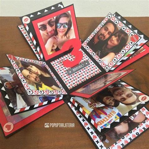 Por ello te compartimos algunas ideas para celebrar un aniversario de novios, porque estamos convencidas que no se requiere de mucho presupuesto para decirle cuánto lo amamos. Resultado de imagen para caja explosiva para mi novio ...