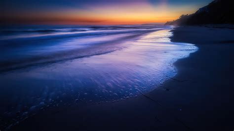 3840x2160 Silent Beach Wave Sunset 4k 4k HD 4k Wallpapers, Images ...