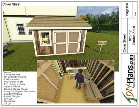 31 Storage Shed Plans 10x12 Images Diy Wood Project