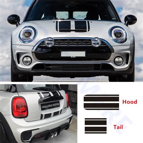 Car Hood Stripes Decal Body Decor Stickers Racing Styling For Mini