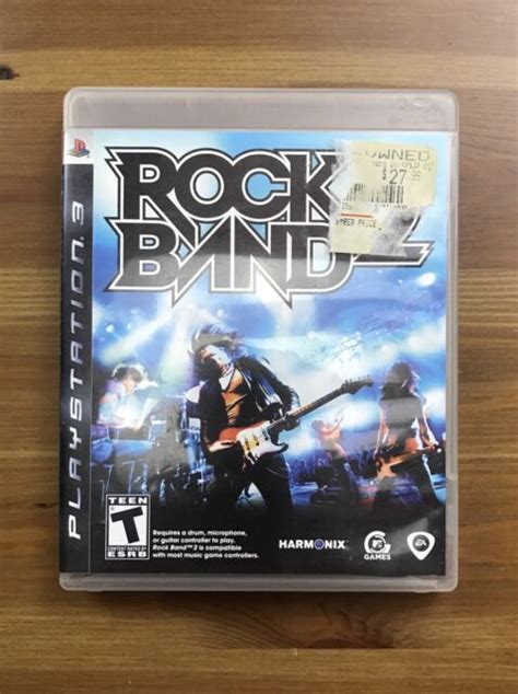 No Game Rock Band 2 Playstation 3 Ps3 Replacement Case Ebay